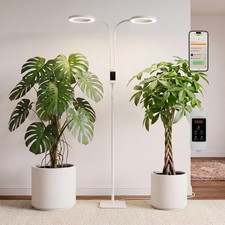 48W Smart Grow Light Full Spectrum LED Timer Adjustable Height for Indoor Plants