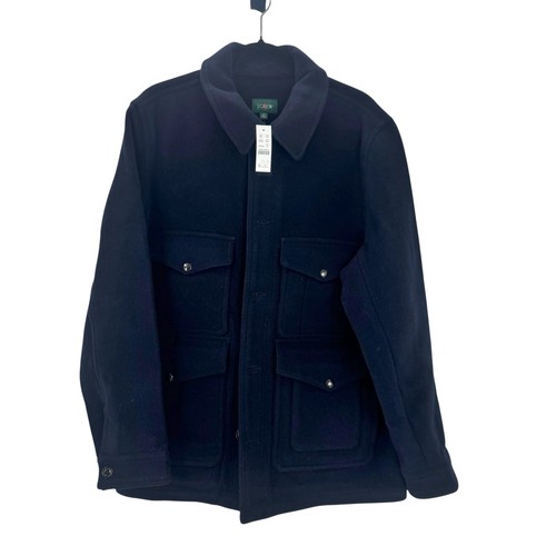 J. Crew Cruiser Jacket in Double-Faced Wool Blend Dark Navy Size M NWT - Picture 5 of 13