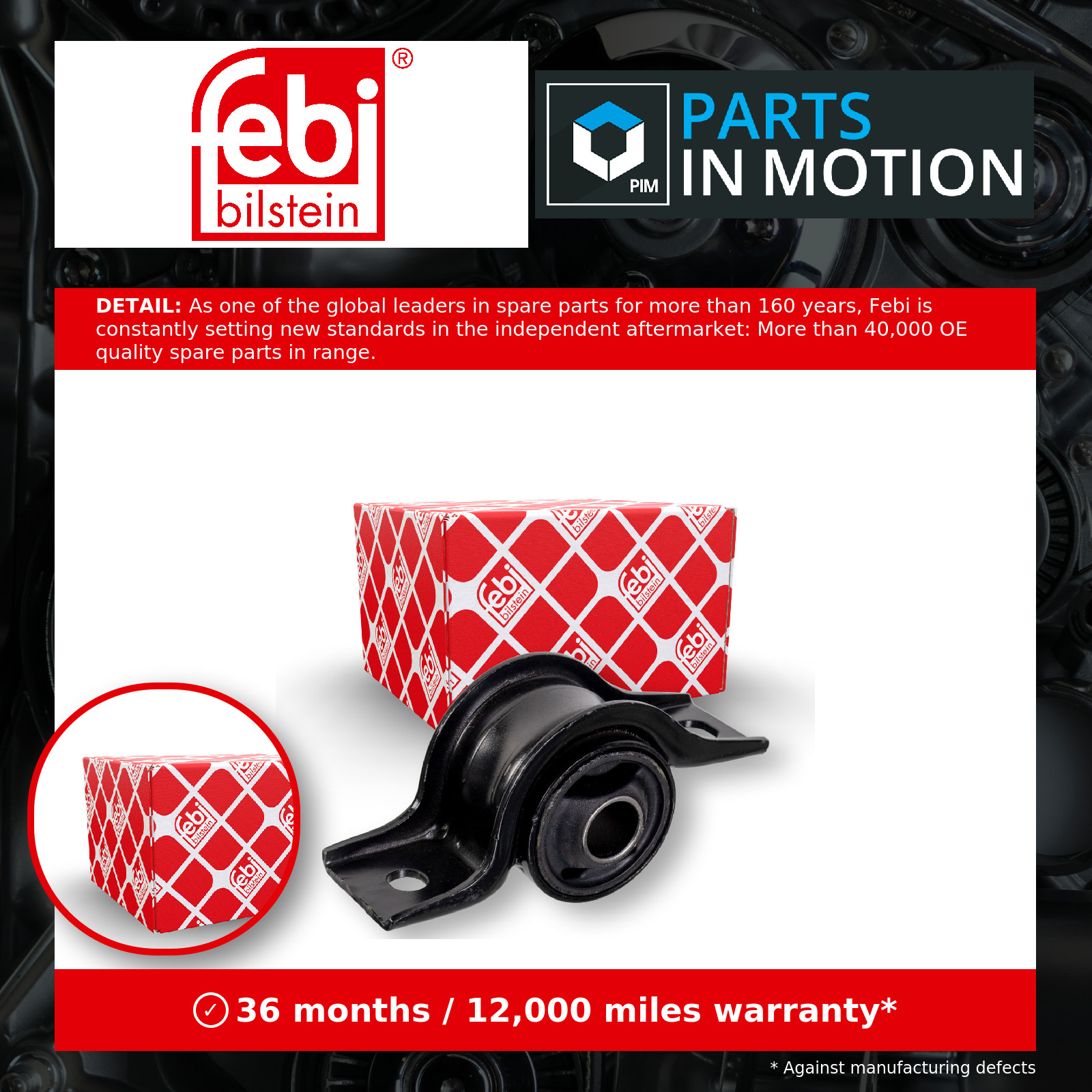 Wishbone / Control / Trailing Arm Bush fits FORD TRANSIT CONNECT 1.8 02 to 13