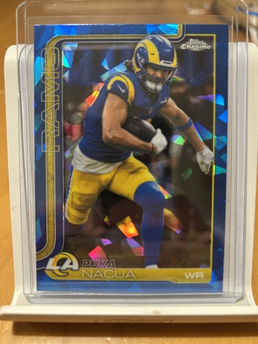 PUKA NACUA 2025 TOPPS CHROME SAPPHIRE REFRACTOR #166 RAMS B Q4588