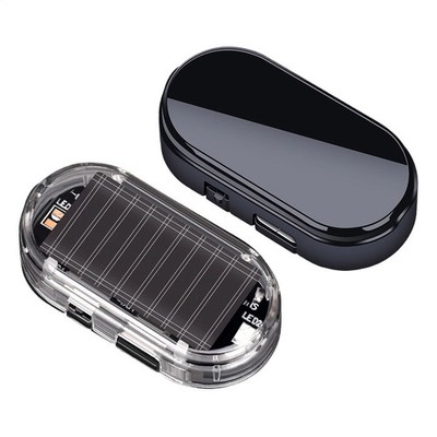 Car Alarm Warning Solar Flash LED Light Fake Security System Anti-theft Signal**