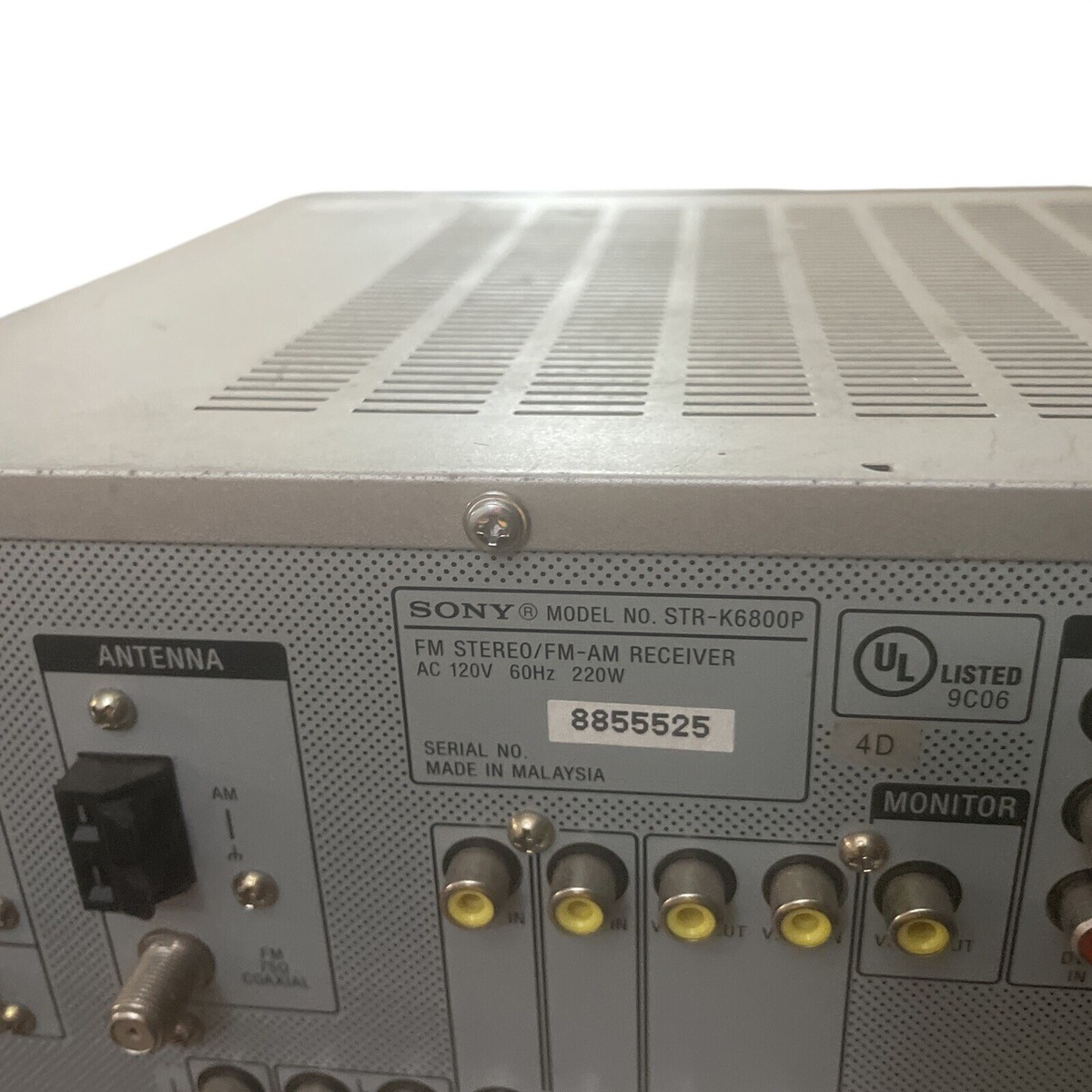 Sony STR-K6800P stereo FM/AM Receiver 6.1 channel No Remote | eBay