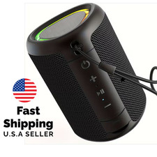 Portable RGB Bluetooth Speaker Wireless Deep Bass TWS Rugged Outdoor Party Bar