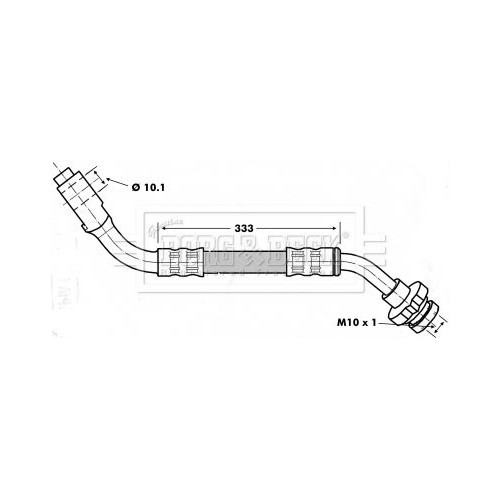 BORG & BECK Brake Hose BBH7155