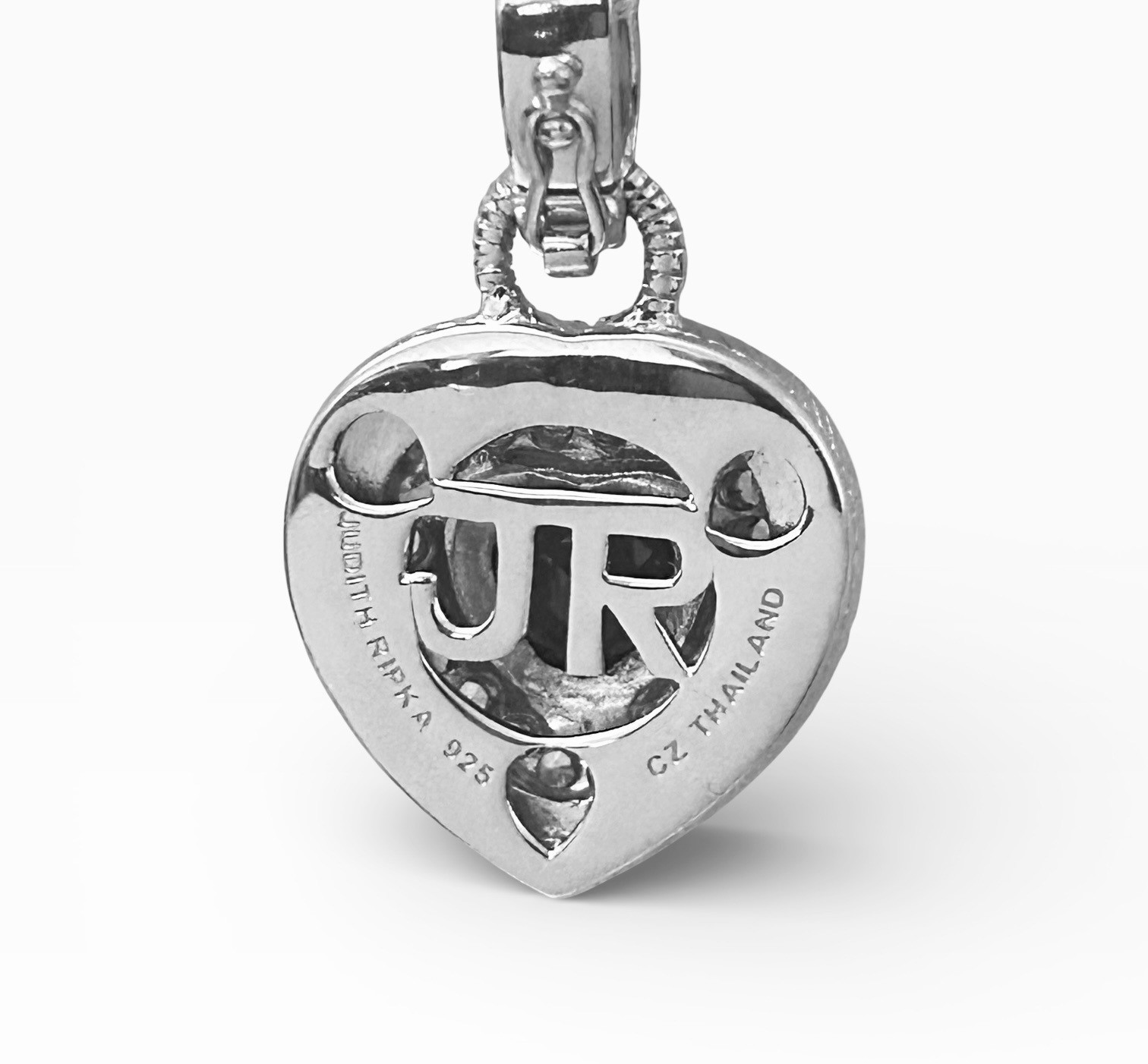 Judith Ripka Sterling Silver Ruby Red Garnet & CZ… - image 2