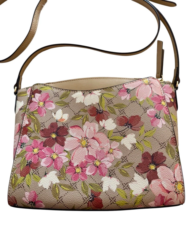 Bolso Bandolera Nine West Paisley Cuero Sintético Floral Cremallera Bolso de Hombro Nuevo sin Etiquetas Foto 4 de 4