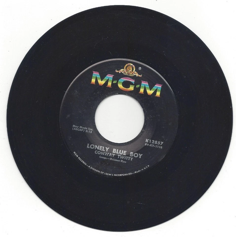 CONWAY TWITTY, "LONELY BLUE BOY" - Image 2 of 3