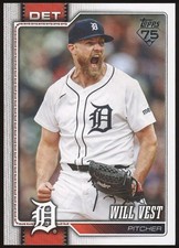 2026 Topps Series 1 #121 Will Vest Detroit Tigers Baseball Card