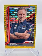 Christian Horner Red Bull 2025 Topps Chrome F1 Logofractor Gold 27/50