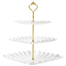 DAFURIET Dessert Cupcake Stand, 3 Tier Cup Cake 10" x x 14.5", White