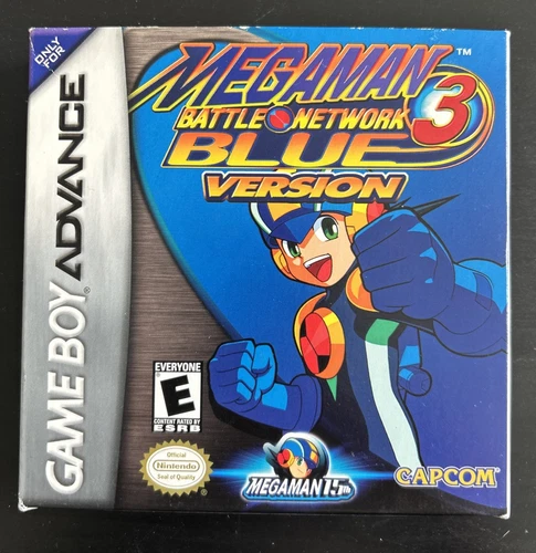 MegaMan Battle Network 3 Blue Version Nintendo Game Boy Advance GBA Complete CIB