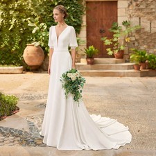 On Sale Summer Wedding Dresses Boho 2024 Bride Dresses Beach Bridal Gowns Half