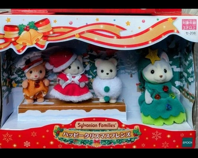 #ad Sylvanian Families Happy Xmas Friends Reindeer Husky Kit Used amp; New $130.89