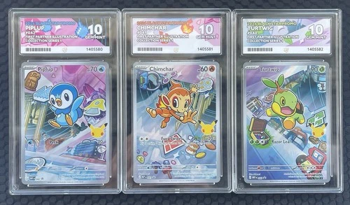 Piplup 042 Chimchar 041 Turtwig 040 | First Partner | Ace 10 Sequential Set