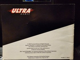 Folleto de instrucciones manual Mission Impossible Nintendo NES solamente