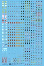1/35 Details Improvement Kits Decal - WWII US ARMY Insignia Set LW35065