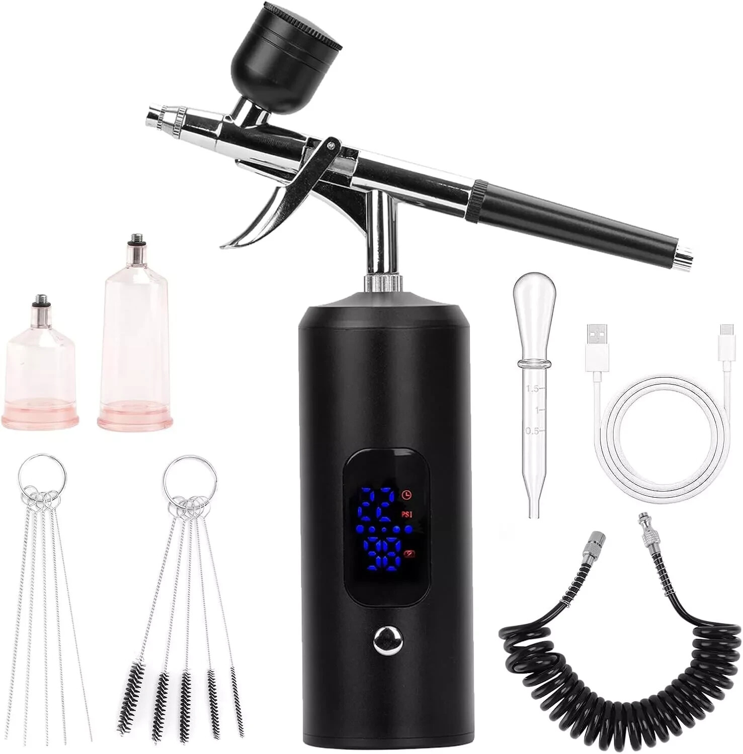 Air Compressor Kit Cordless Paint Spray Gun Nail Art Tattoo