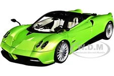 PAGANI HUAYRA ROADSTER VERDE FIRENZE GREEN & CARBON 1/18 MODEL CAR AUTOART 78288