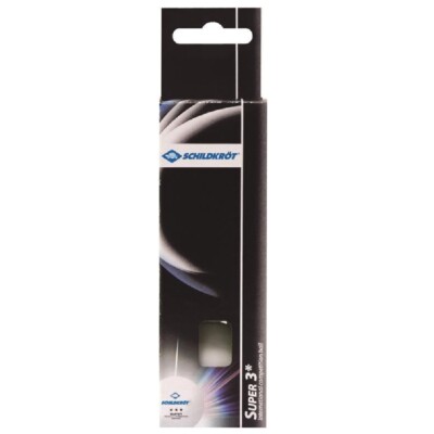 TABLE TENNIS BALLS   DONIC SCHILDKROT   CHAMPION ITTF 3 PACK