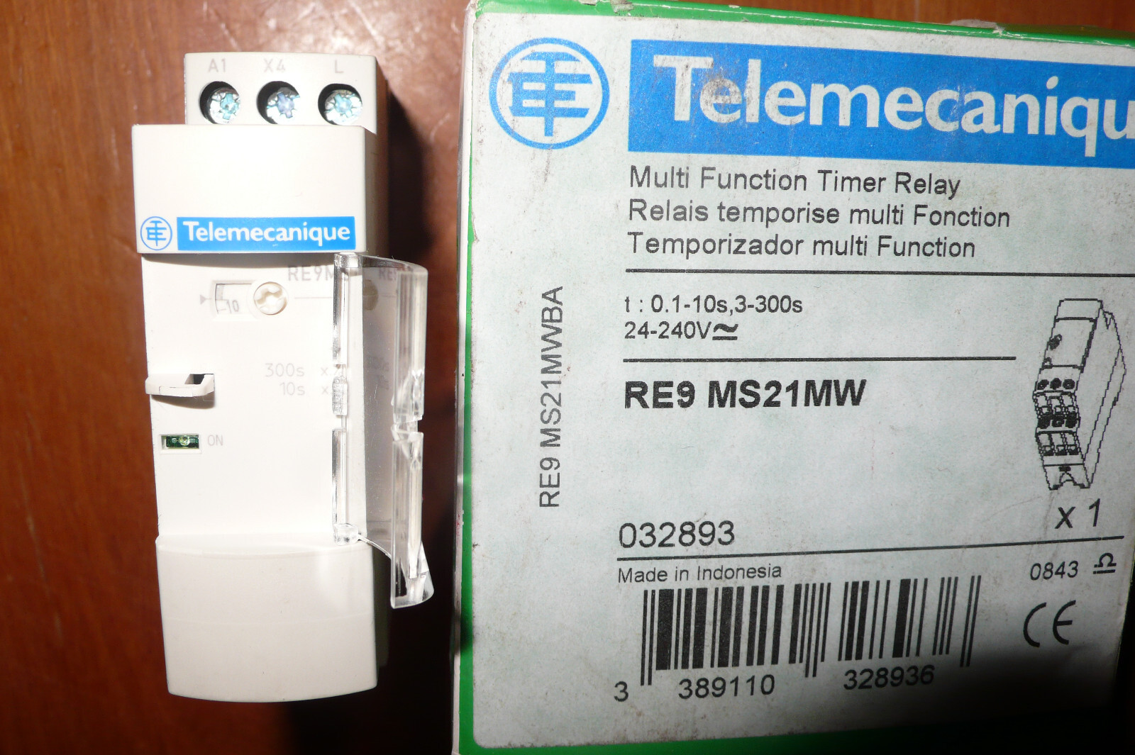 Relais temporisé RE9MS21MW résout les pannes de surtension au démarrage 240V