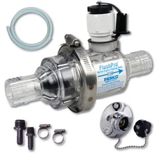 Perko 1-1/4 inch Flush Pro Valve Kit with Washdown Fresh Water Inlet Fitting