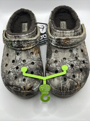 Crocs Classic Lined Realtree Edge Camo Clog Size Men's