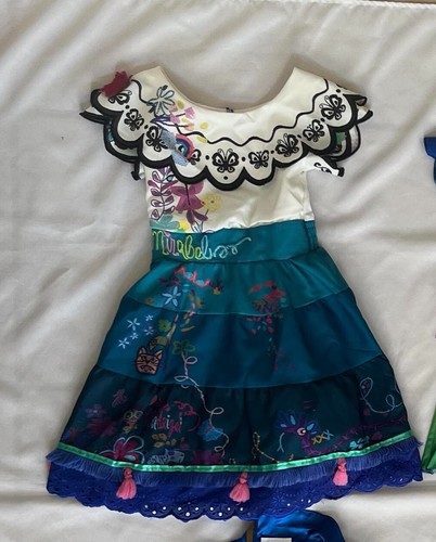 Disney Encanto Mirabel Dress For Kids Size 3 Cosplay Halloween Costume