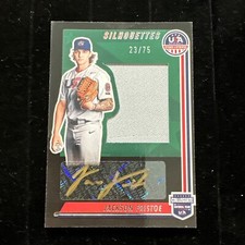 2022 Panini Stars & Stripes Silhouttes Relic/Autograph JACKSON FRISTOE 23/75
