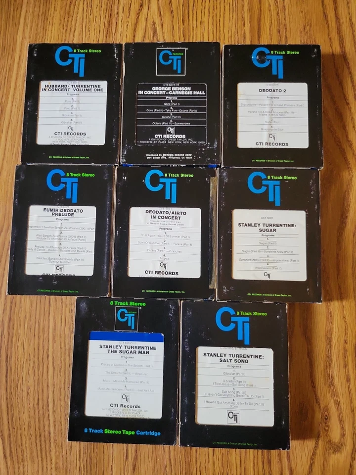 Motown 'CTI' 8-tracks lot of 1st issue 1970's ex play tested cond w/ sleeves USA - Image 2 of 4