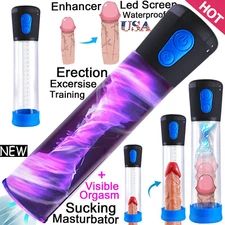 Men Male Penis Vacuum Pump Beginner Penis Enlarger Erectile Enlargement Enhancer