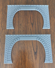 2 x Brick Railway Tunnel Double Track OO Scale Gauge Model Train Portal Entrance