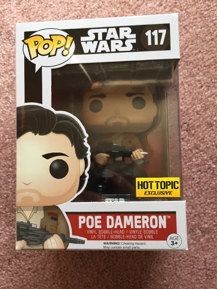 Funko Pop Star Wars Hot Topic Exclusive #117 Poe Dameron