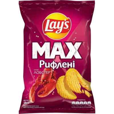 Potato Chips Lays with Lobster Flavor 120g expiry date: 05.2025