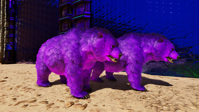 ARK Survival Ascended New Top Stats Solid Violet Dire Bear  PC/XBOX/PS5 ASA