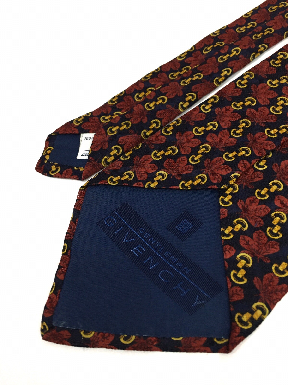 Authentic GIVENCHY Paris Three Leaf Chain On Blac… - image 5