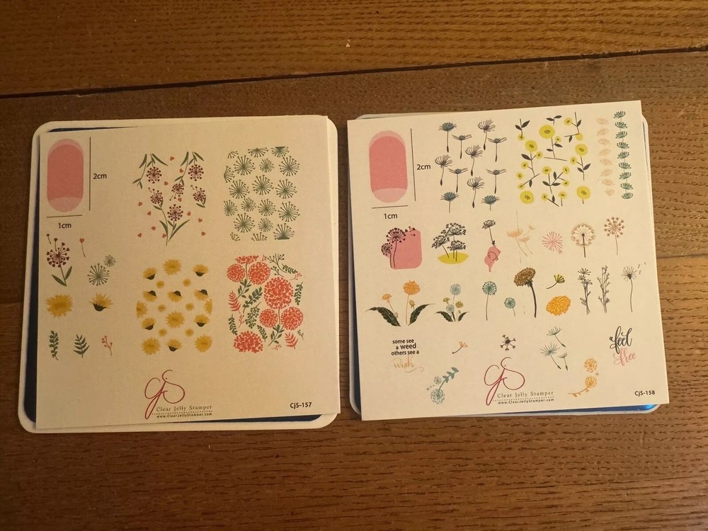 Clear Jelly Stamping Plates Set Of 2