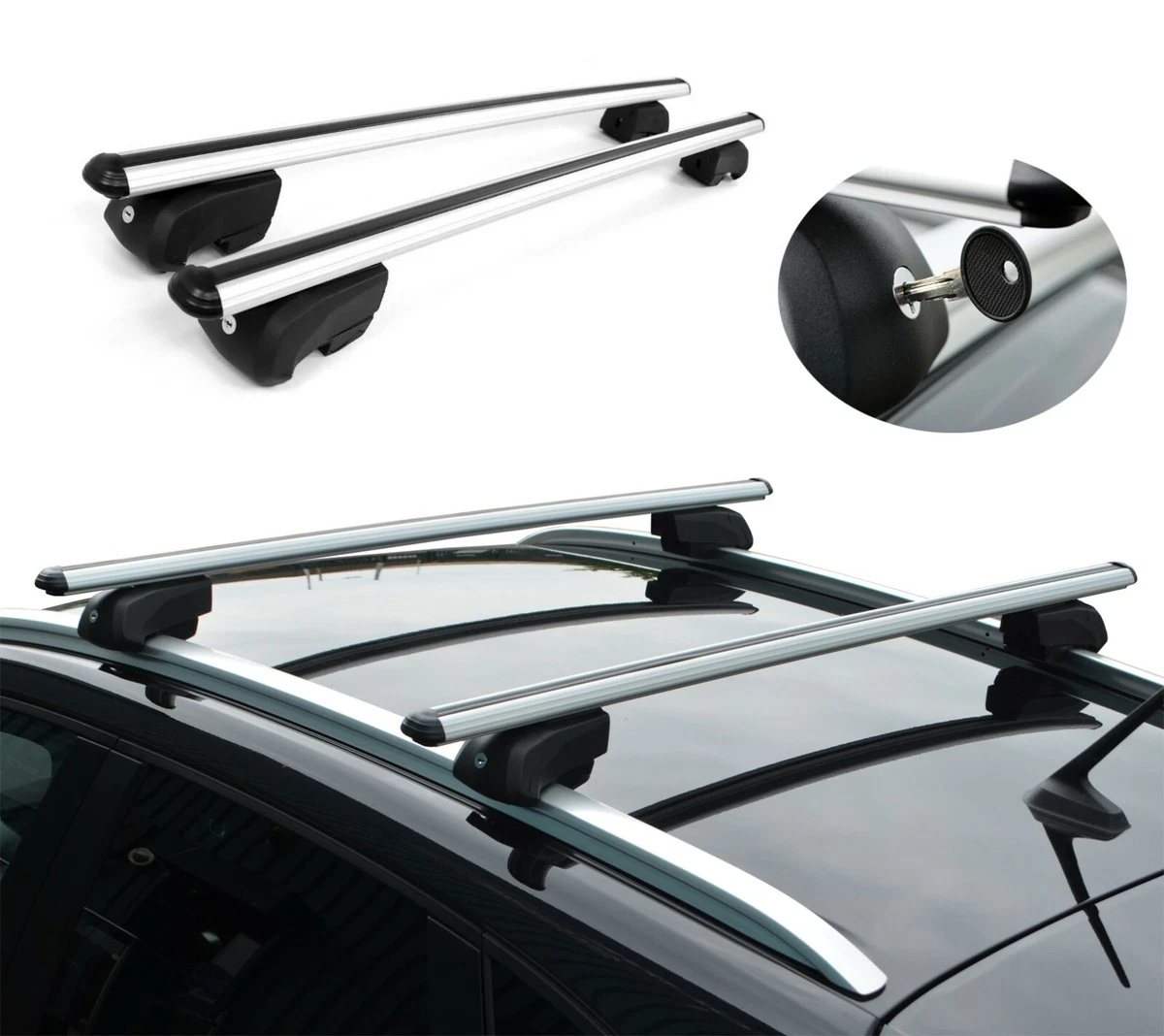 Cross Bars For Roof Rails To Fit Nissan Qashqai 2021 75KG