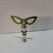 Green Stylish Glasses Wine Bottle Stopper