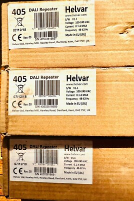 Helvar 405 DALI Repeater S/W V1.1 with Integral Max 250mA Power Supply(2unitslot
