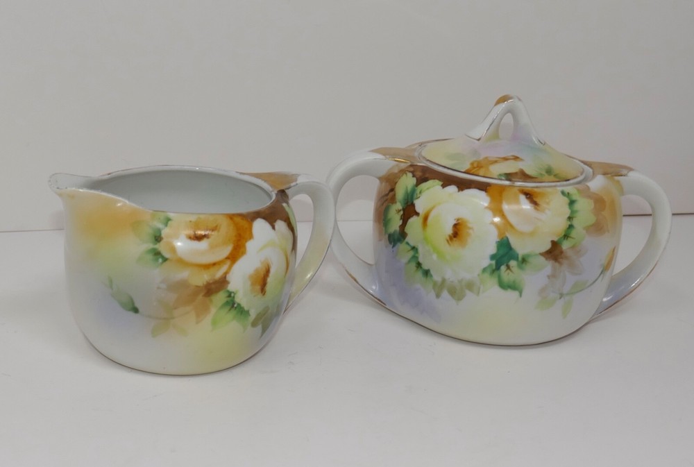 Nippon Morimura Bros Sugar Bowl & Creamer Set