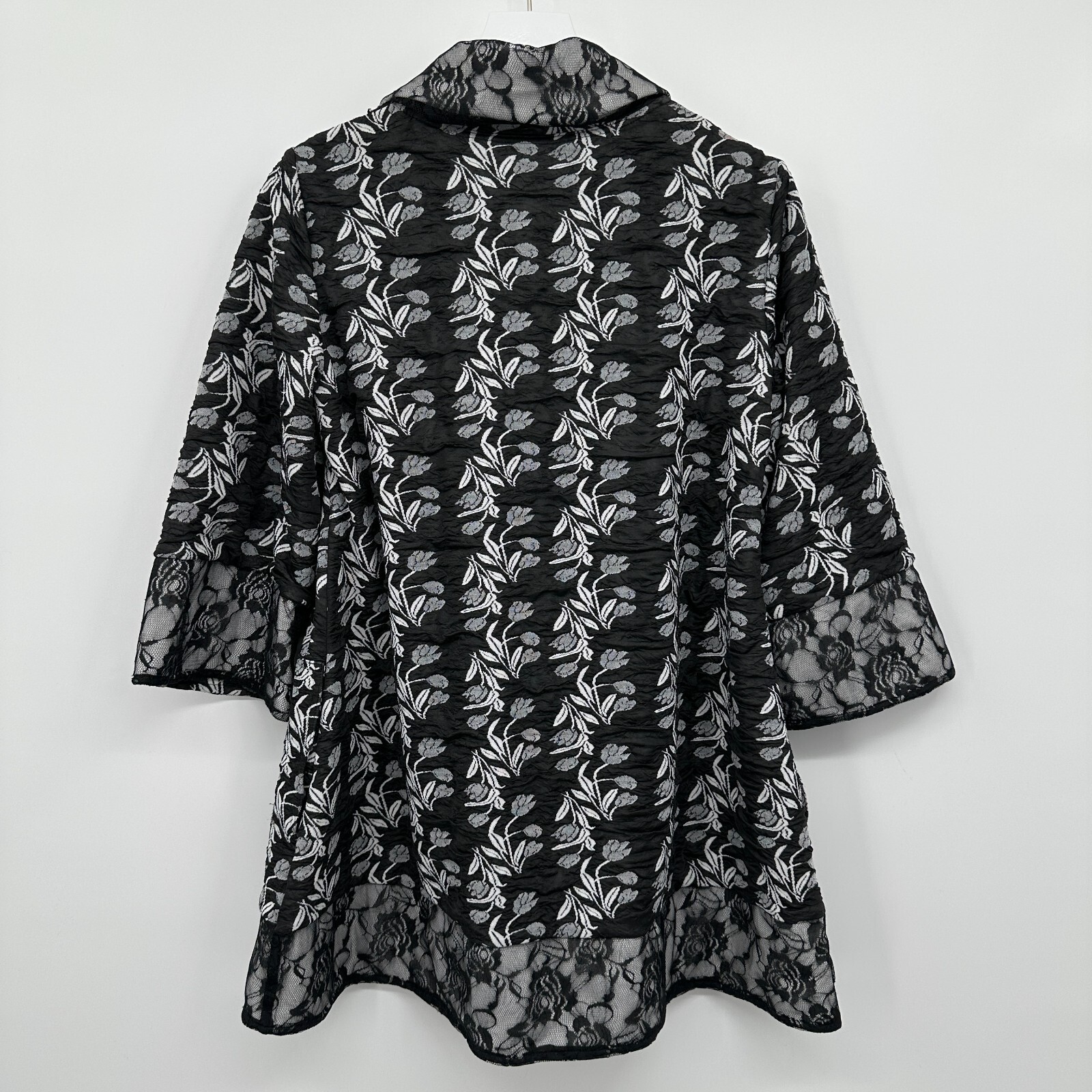 Womens Reversible Jacket Small Medium Floral Lace… - image 14