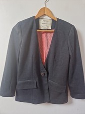 Cartonnier Anthropologie Grey Smart Blazer Jacket Size S
