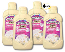 Smucker's Magic Shell Unicorn Ice Cream Topping 7.25oz Freezes In Seconds - 4PK