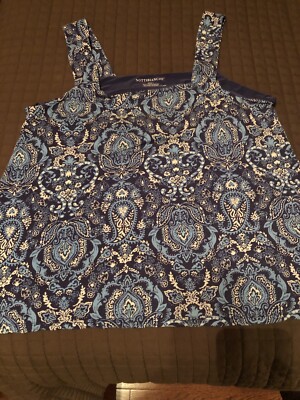 Nottibianche Lyocell/Spandex Cool Temptations Pajama Top Shelf Bra  Sleeveless