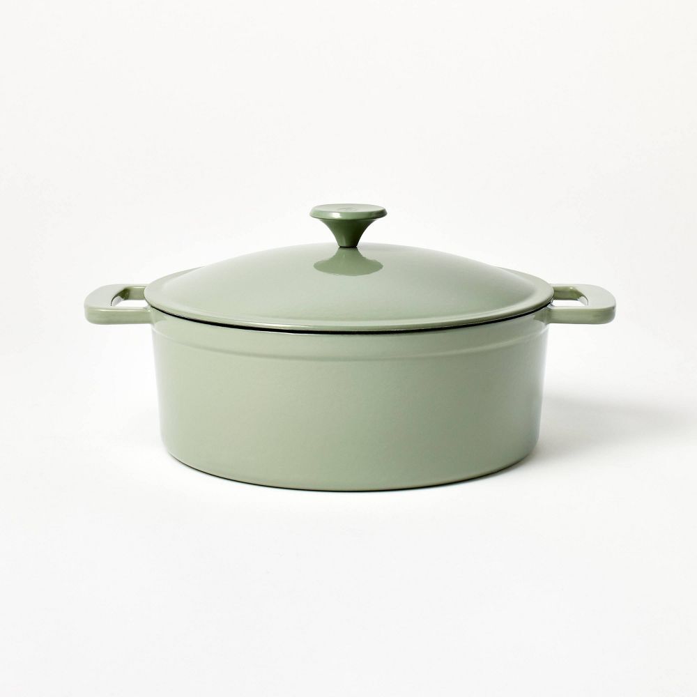 5,5 кварты эмали Dutch Oven Sage Green — Фиговая мята