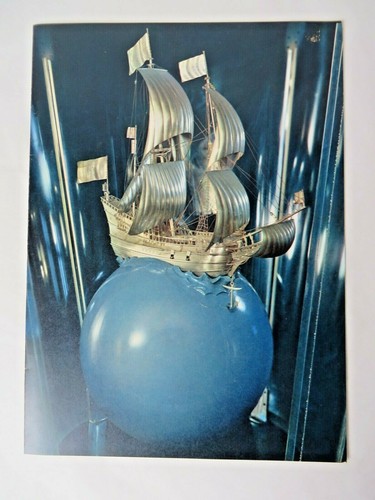 SS Statendam Holland Am Lines Dinner Menu 1963 "De Halve Maen" Art #11791