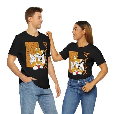 Sonic Miles Tails Prower Charcoal Tee – Sega Shop