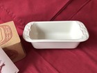 Longaberger Small Loaf Dish - Ivory with product card & Orig. box - EUC — photo 2