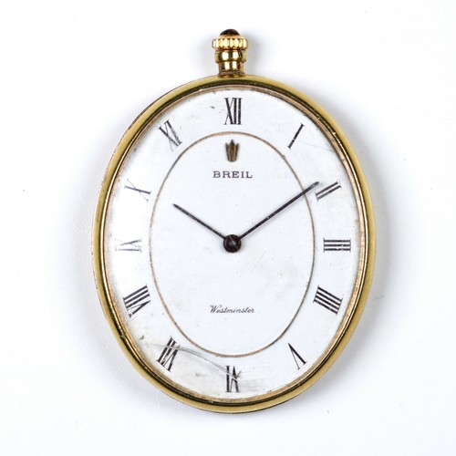 BREIL WESTMINSTER Orologio Vintage da Tasca Donna Placcato oro Lady Pocket  Watch | eBay