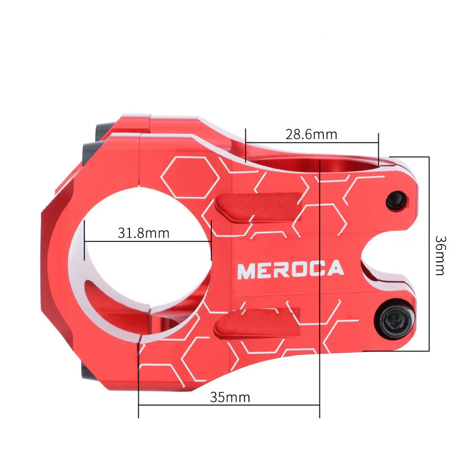 Aluminum Alloy Bicycle Stem 0° 35mm Short Mountain Bike Handlebar Stem 130g - Image 3 of 4